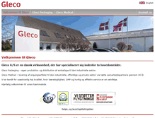 Tablet Screenshot of gleco.dk